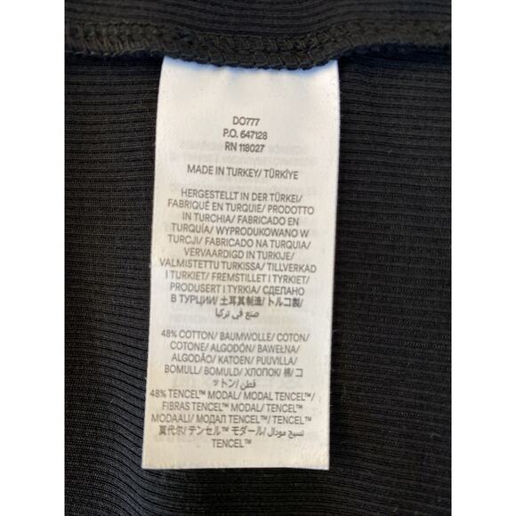 BODEN 6L Black Long Sleeve Ribbed Jersey Wrap Dress S LBD Classic Preppy Modal - Picture 12 of 16